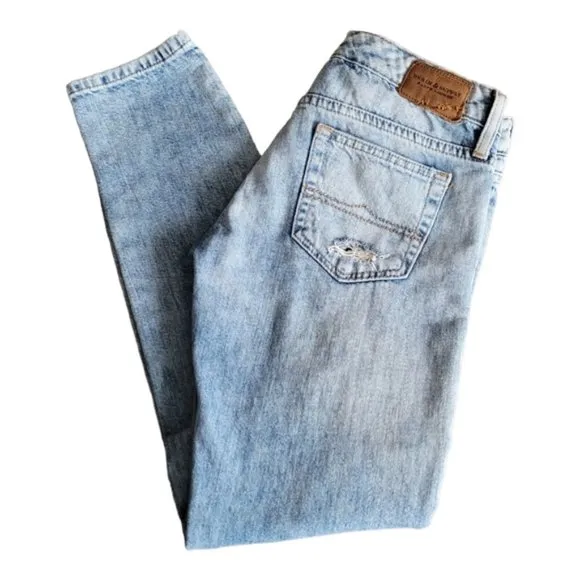 Denim & Supply Ralph Lauren faded distressed skinny boyfriend jeans size 25