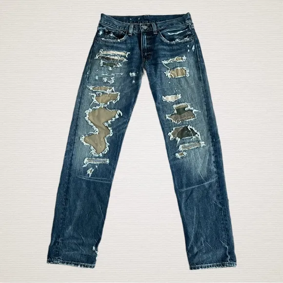 Denim & Supply Ralph Lauren | Distressed Camo Boyfriend Jeans 24