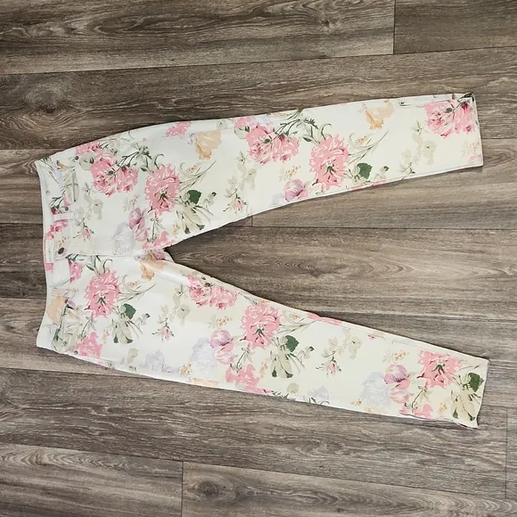 Ralph Lauren Denim & Supply Jeans Skinny Floral Ankle Zip Jeans in Size …