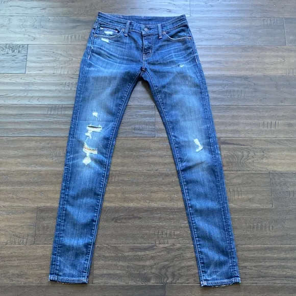 Ralph Lauren Denim & Supply Distressed Skinny Jean Size 27