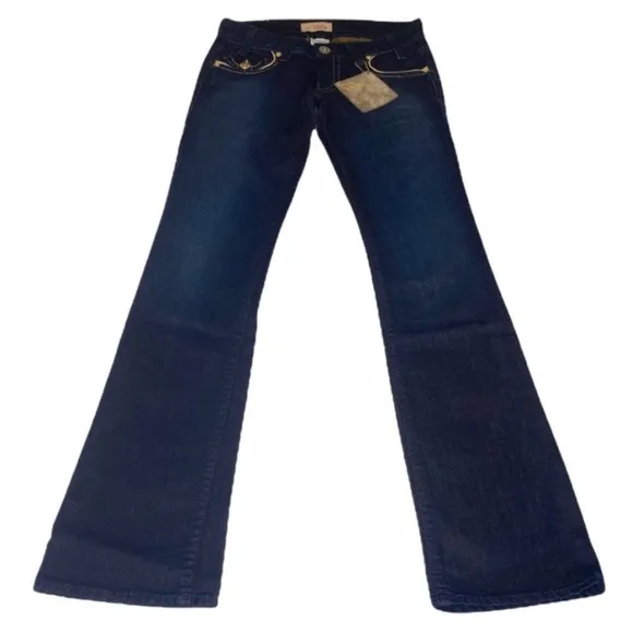 new Denim of Virtue ㋛ Justice Lurex Metallic Slim Jeans ㋛ Back Flap Pockets ㋛
          
      NWT