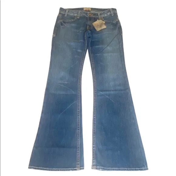 new Denim of Virtue ㋛ Patience Back Flap Pocket Flared Jeans ㋛ Old Stone ㋛
          
      NWT
