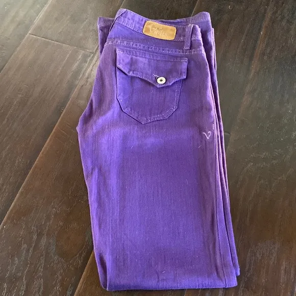 Denim of virtue purple jeans size 27