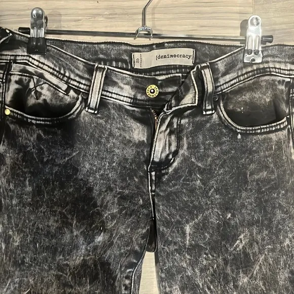 Denimocracy black and gray skinny jeans size 25
          
      NWT