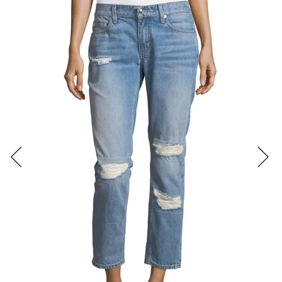NWT Derek Lam Mila Distressed Cropped Mom Jean
          
      NWT