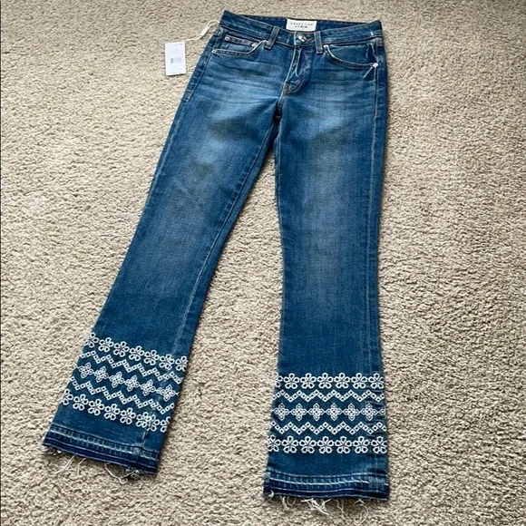 NWT Derek Lam Denim Jane embroidered jeans
          
      NWT