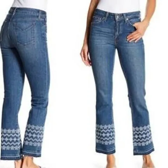 Derek Lam Denim raw hem flared jeans 30
