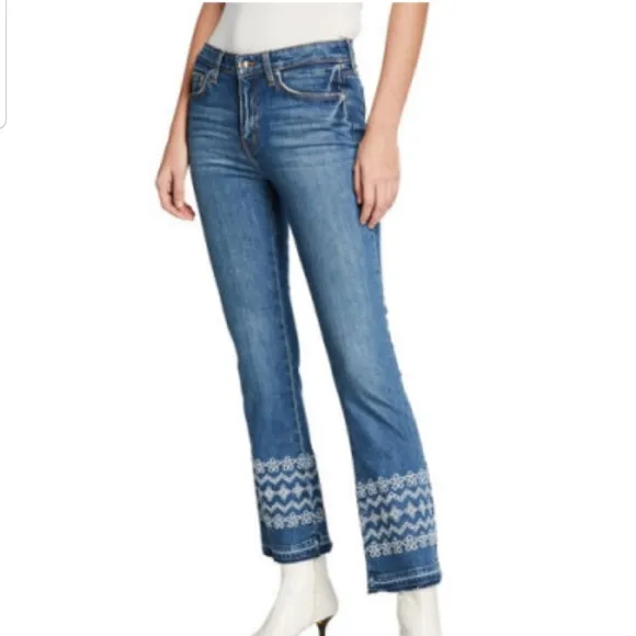 Derek Lam Jane Embroidered Ankle Denim Jeans Size 24
          
      NWT