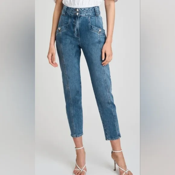 DEREK LAM ALEXA HIGH RISE TAPERED JEANS
          
      NWT