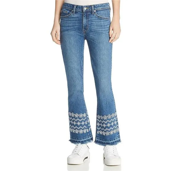 Derek Lam Womens Jane Flip Flop Flared Jeans, Blue, NWT
          
      NWT