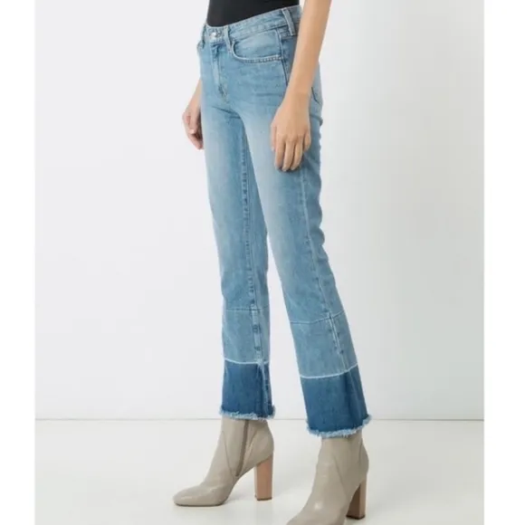 Derek Lam 10 Crosby Jane Mid Rise Flip Flop Flare Jeans Size 27