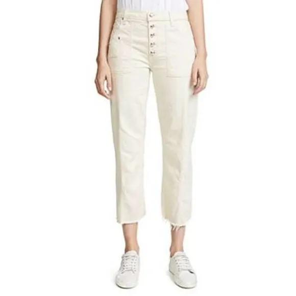 New Derek Lam IO Crosby Straight Jeans Ivory Womens 31 Blake High Rise Culotte
          
      NWT