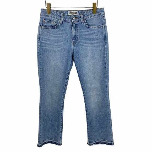 Derek Lam 10 Crosby Gia Mid-rise Crop Flare Jeans