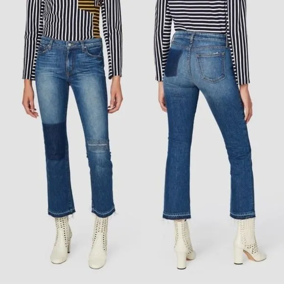 NWT DEREK LAM 10 CROSBY Gia Crop Flare Jeans 28
          
      NWT