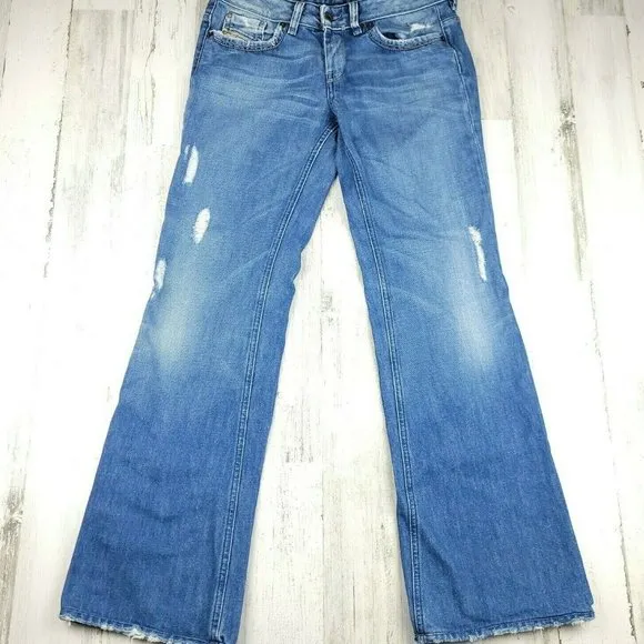 Diesel Bebel BC Distressed Denim Jeans Blue Size 30x34 (30x32)