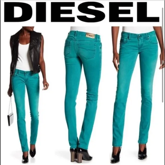 Diesel Grupee Super Slim-Skinny Low Waist Jeans in Size W25
