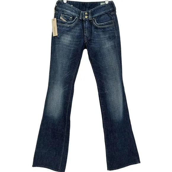 DIESEL Women's Rohnar Boot Cut Low Rise Blue Jeans Size 25
          
      NWT