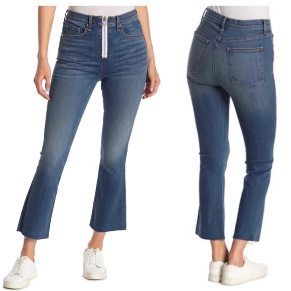 Veronica Beard Carly Kick Flair Exposed Fly Jeans
          
      NWT
