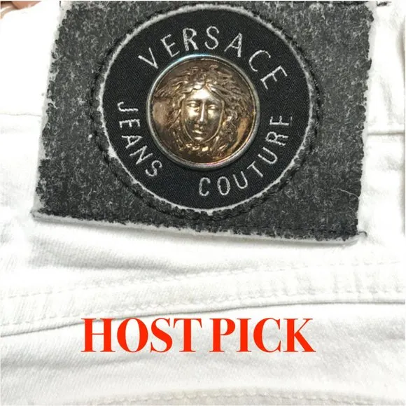 Versace Vintage High Waist Denim Medusa Head jeans