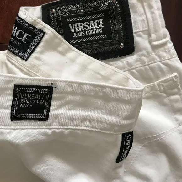 Authentic Versace High Waist  Vintage White Jeans