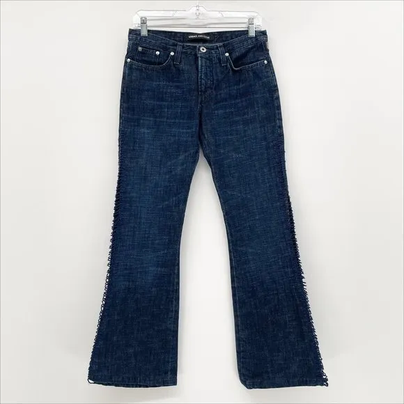 Versace Jeans Couture Bootcut Jeans in Dark Blue Wash