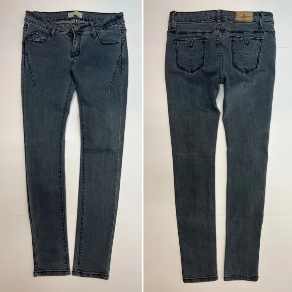 Women's Vivienne Westwood Low-Rise Dark Faded Skinny Stretchy Jeans 28”x30”