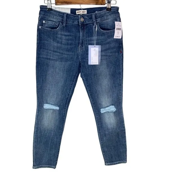 Warp + Weft JFK New York Skinny Melrose Distressed Size 6
          
      NWT
