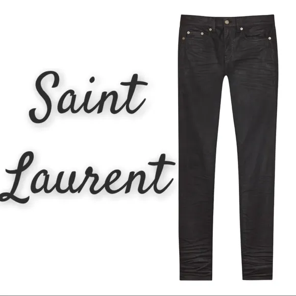 Saint Laurent Coated Skinny Jeans
          
      NWT