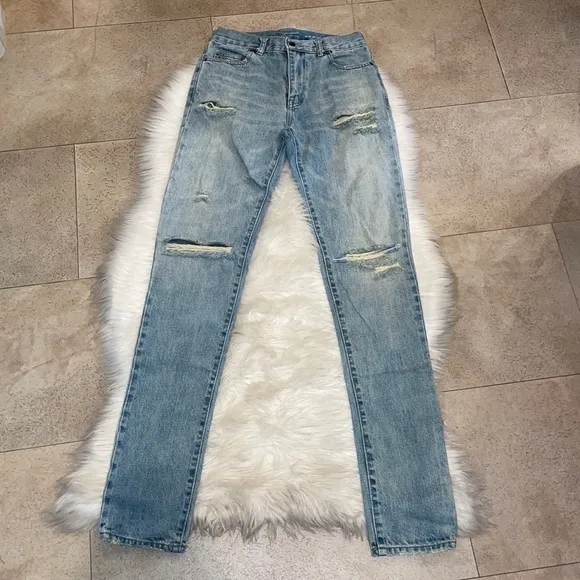 Saint Laurent Distressed Jeans