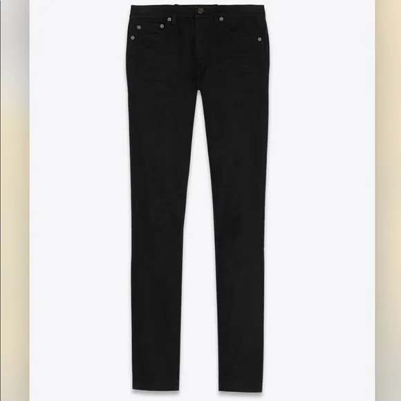 Saint Laurent SKINNY-FIT JEANS IN BLACK DENIM
          
      NWT