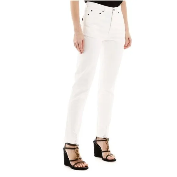 SAINT LAURENT White Skinny Jeans