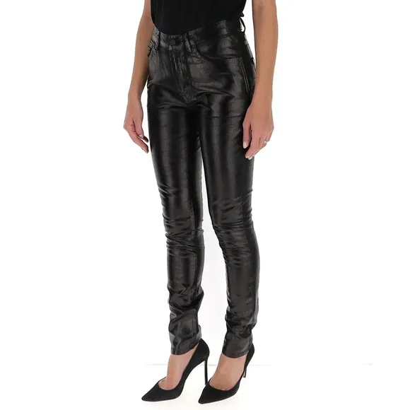 Saint Laurent Skinny Coated Jeans