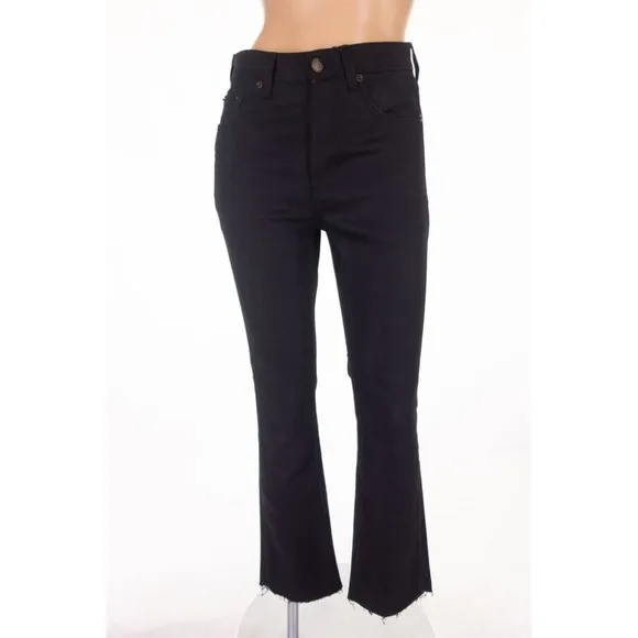 SAINT LAURENT PARIS New 25 Frayed Hem Mid-rise Skinny Jean Black D28 W/ST-MW
          
      Boutique