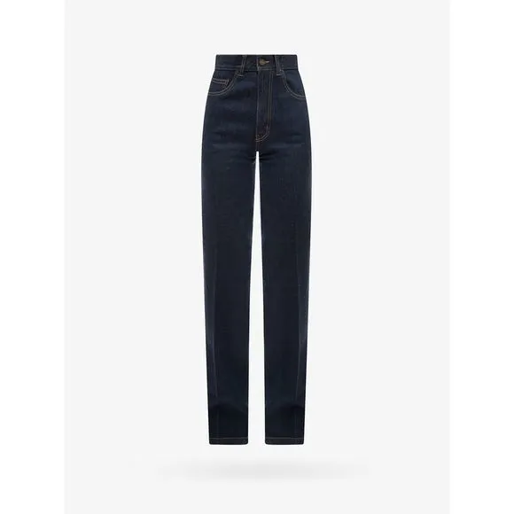 SAINT LAURENT WOMAN  Wide leg cotton jeans
          
      NWT