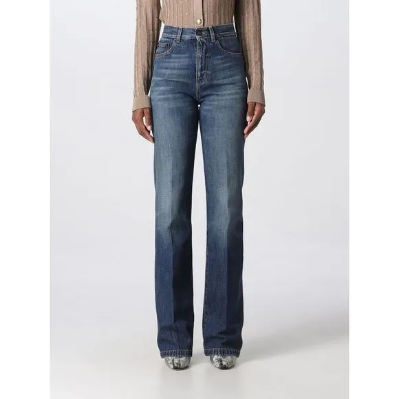 Saint Laurent Jeans Woman Blue
          
      NWT