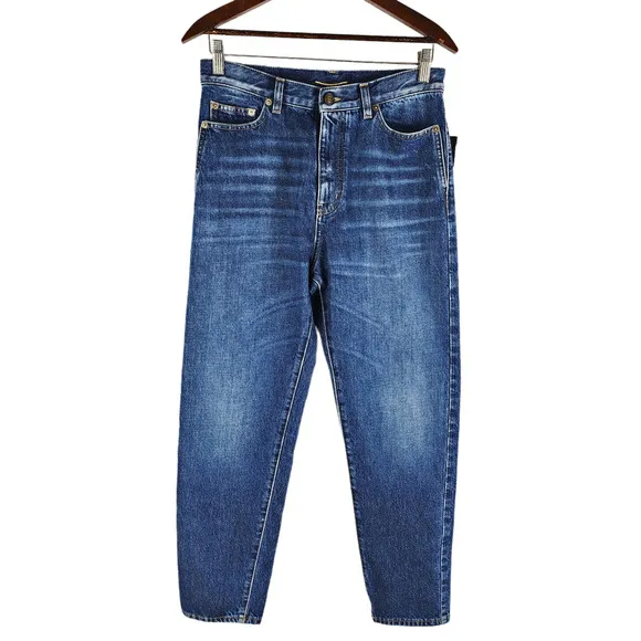 NEW Saint Laurent 100% Cotton Baggy Jeans Blue D18 W/BG-LW Size 27
          
      NWT