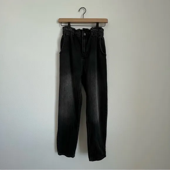 Sz2 ZARA High-waist Paperbag Jeans