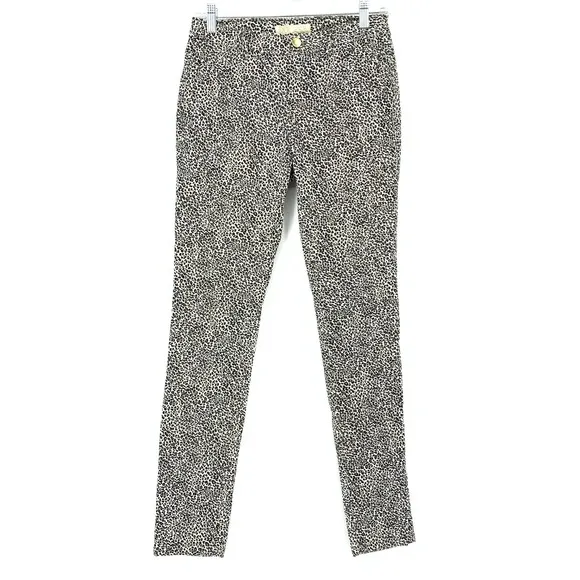 Zara Basic Z1975 Women's Size 2 Jeans Skinny Mid Rise Leopard Print