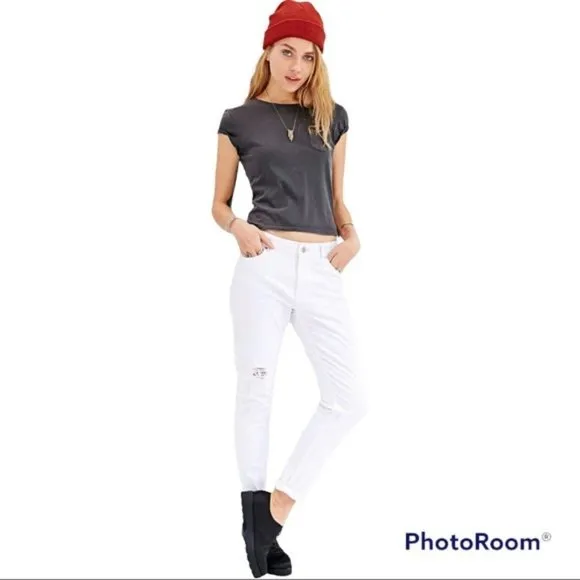 Zoe Karssen Slim-Fit Boyfriend Jean - White Nights 24