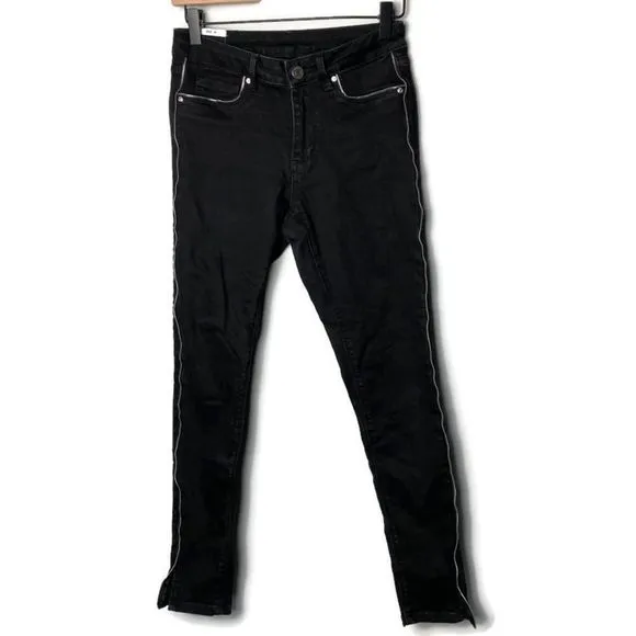 Zoe Karssen Patti Jeans in Black Zip