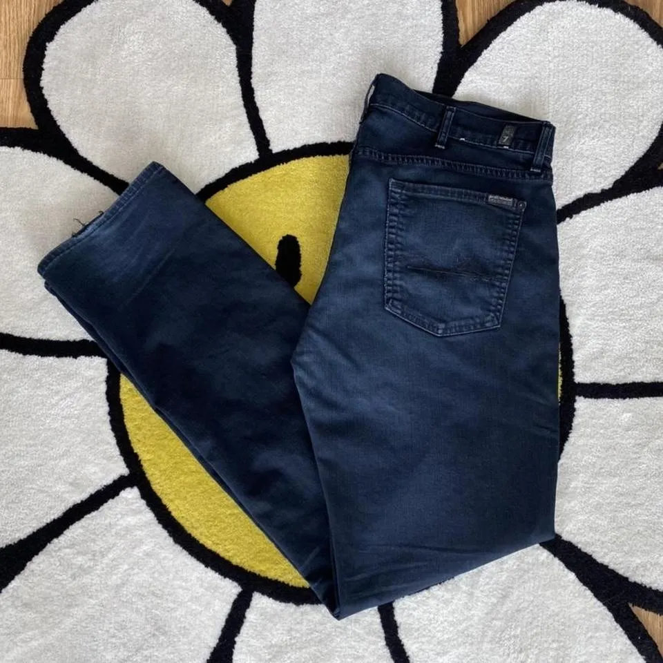 7 For All Mankind Men's Navy Jeans