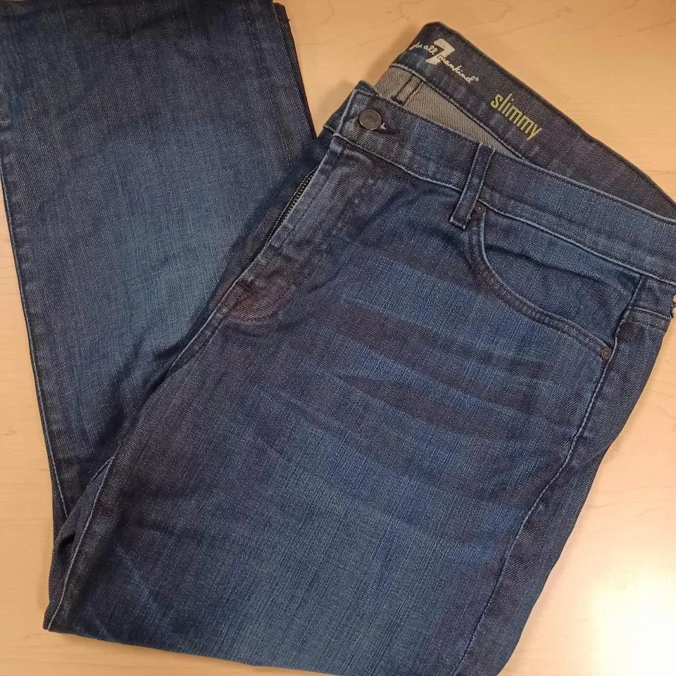 7 For All Mankind Men's Navy Jeans