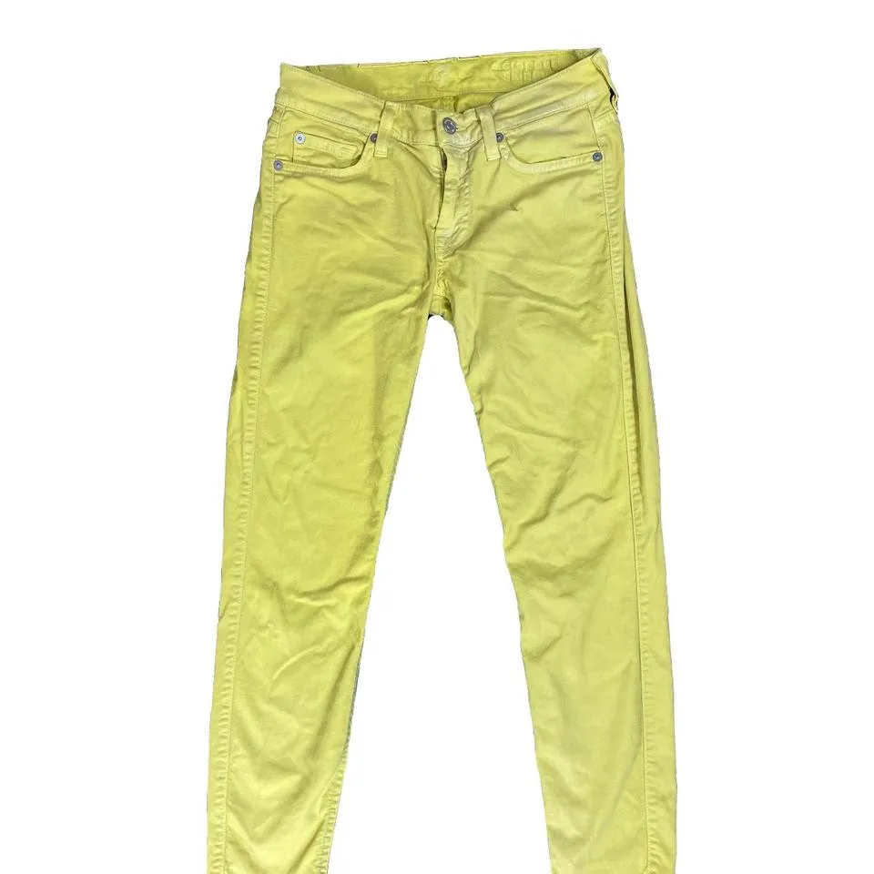 7 For All Mankind Men's Yellow Jeans