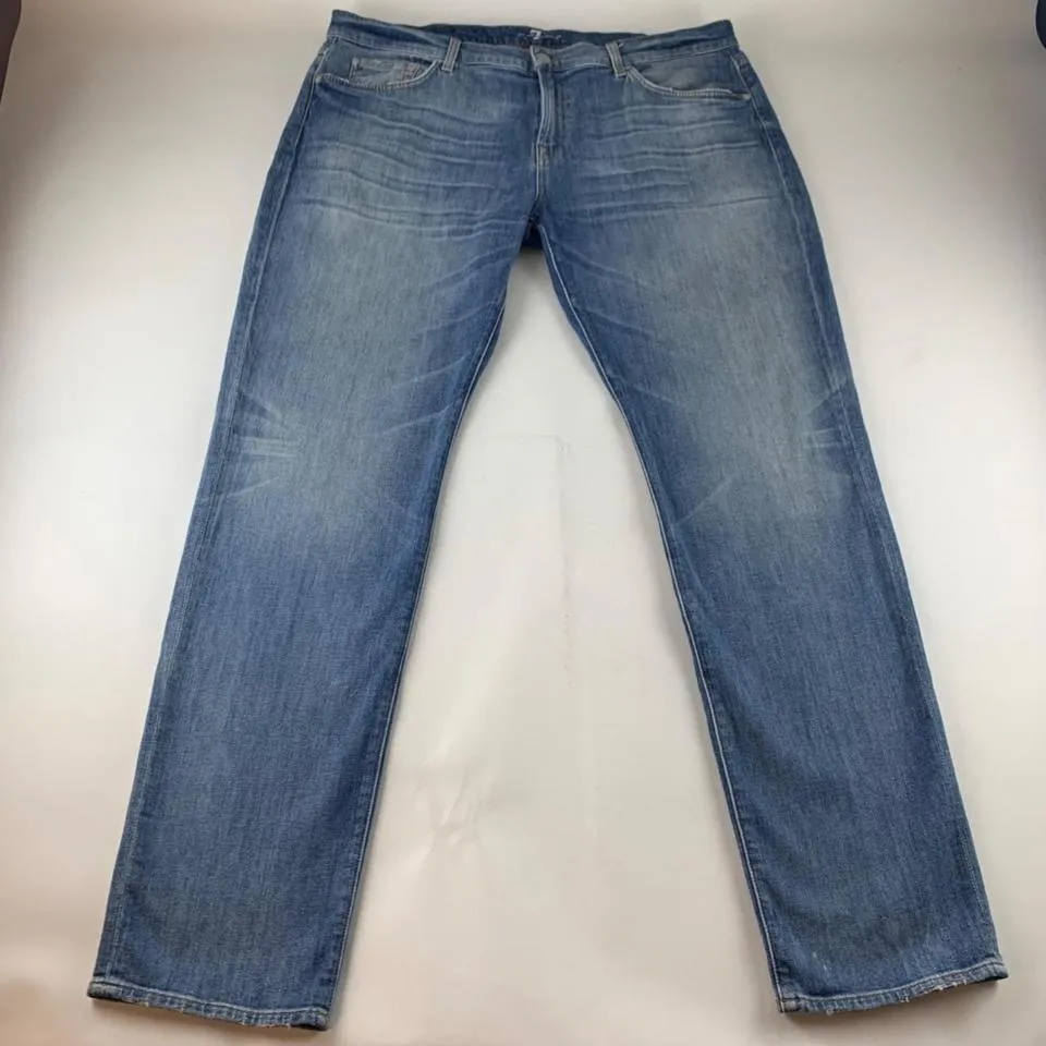 7 For All Mankind Men's Blue Jeans