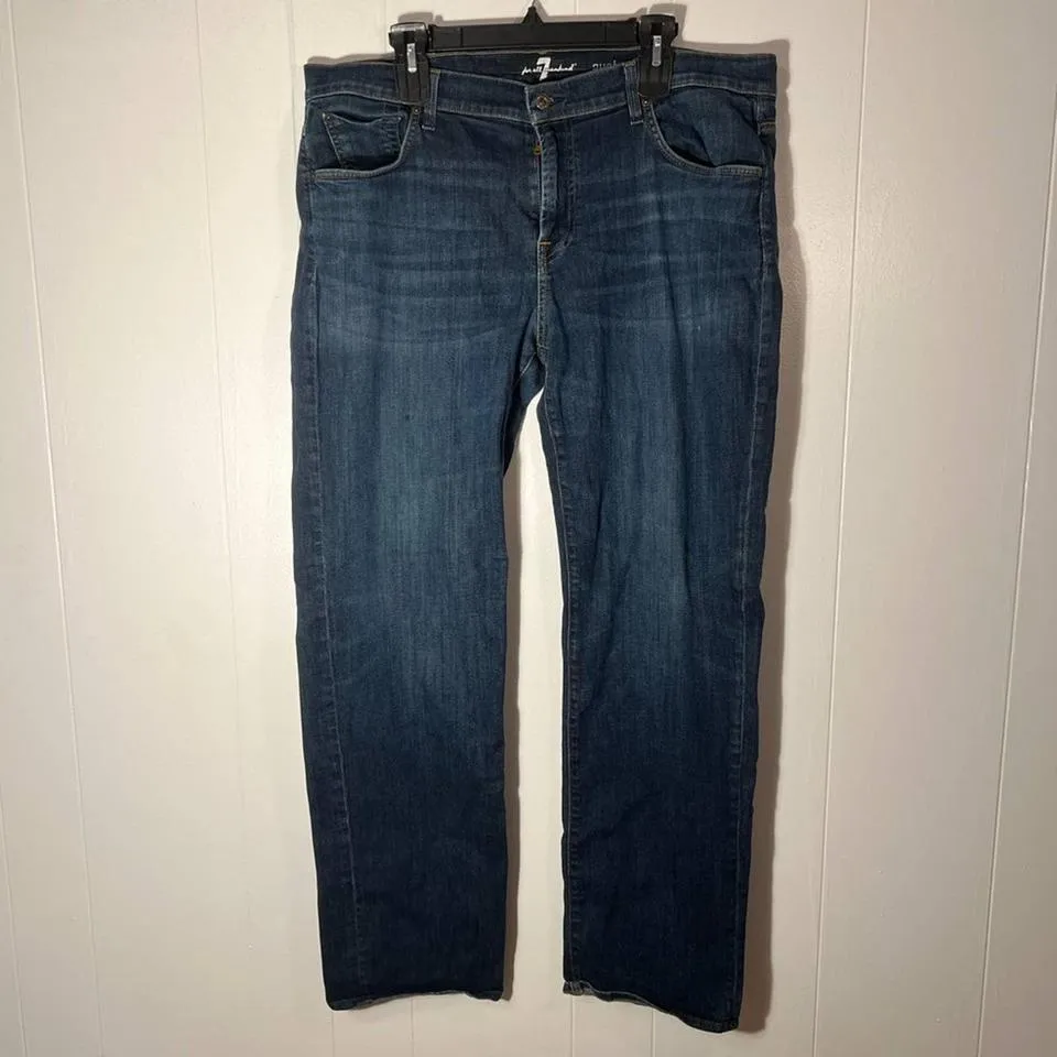 7 For All Mankind Men's Blue Jeans