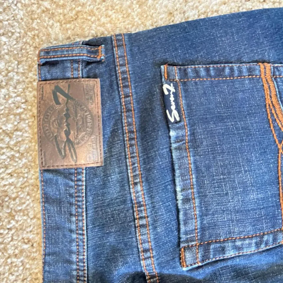 7 For All Mankind Men's Blue Jeans