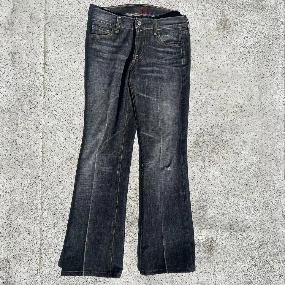 7 For All Mankind Men's Black Jeans