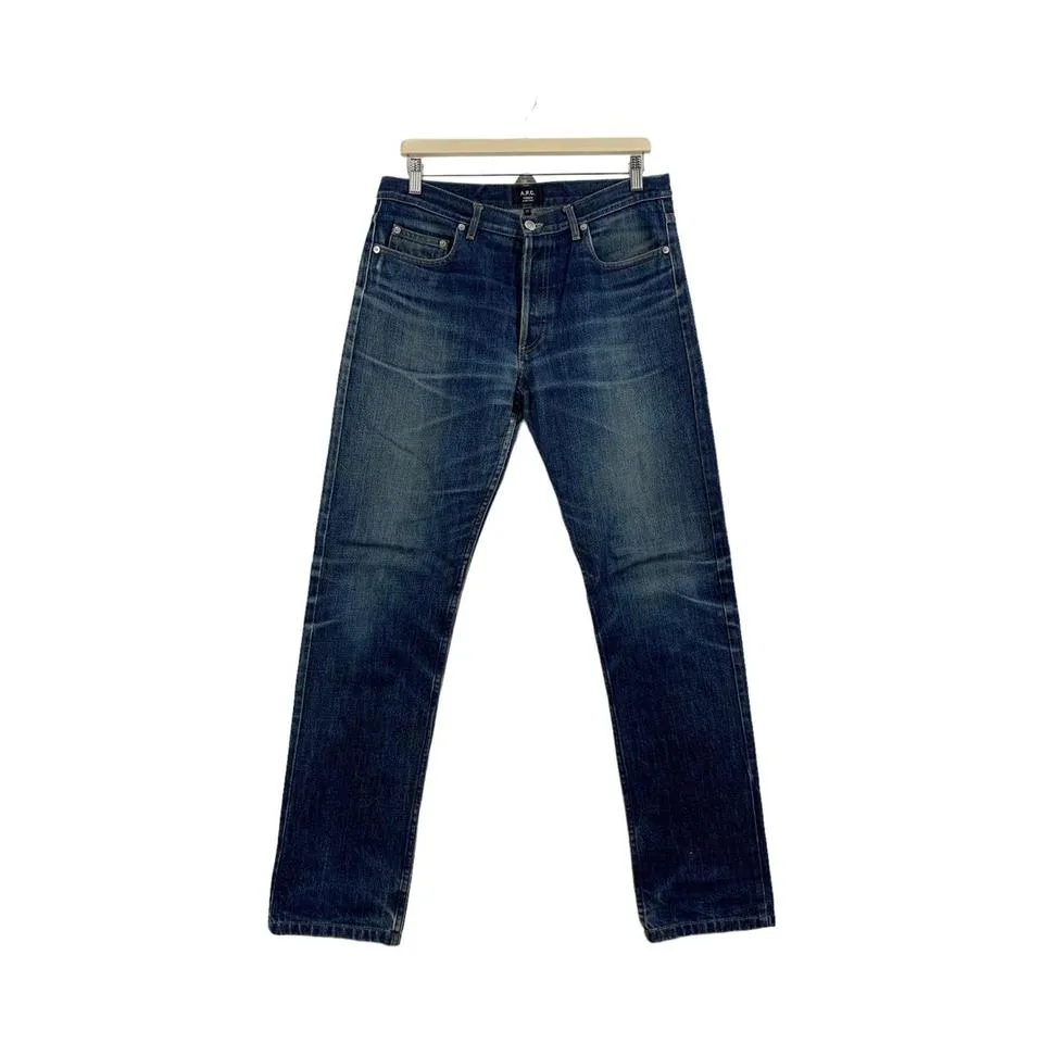 A.P.C. Men's Navy Jeans