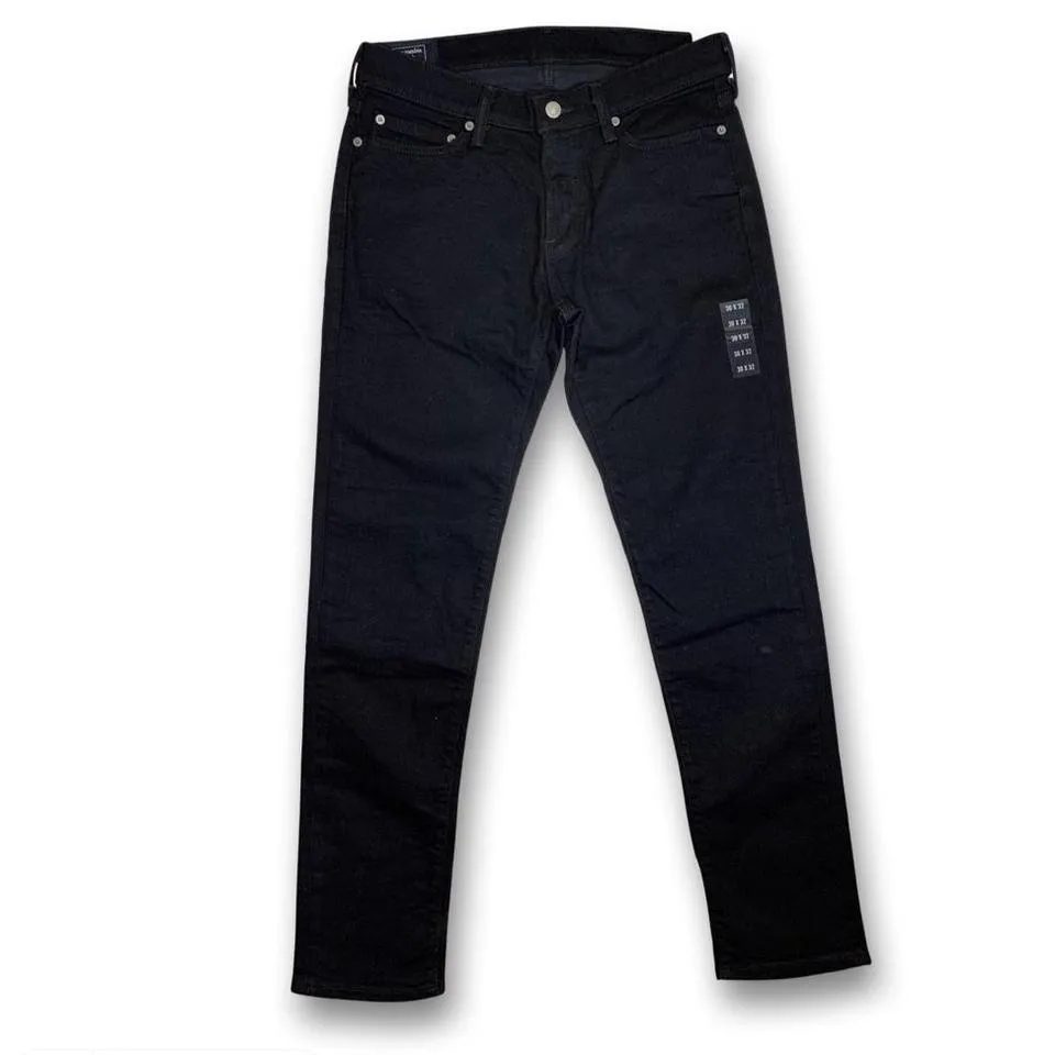 Abercrombie & Fitch Men's Black and Silver Jeans