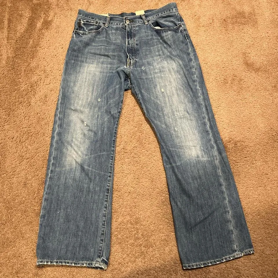 Abercrombie & Fitch Men's Blue and Navy Jeans